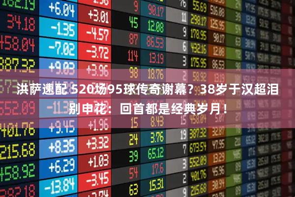 洪萨速配 520场95球传奇谢幕？38岁于汉超泪别申花：回首都是经典岁月！